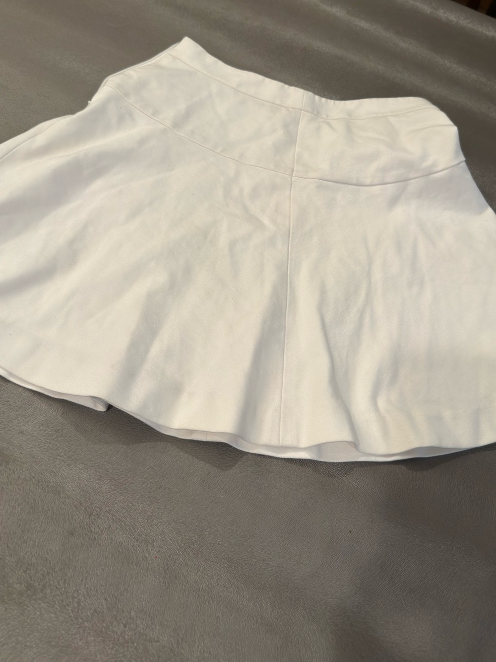 Banana Republic White Circle Skirt